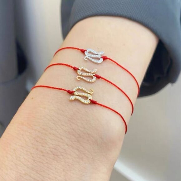 NWT: Lucky Snake Year Bracelet (gold) - Picture 3 of 6